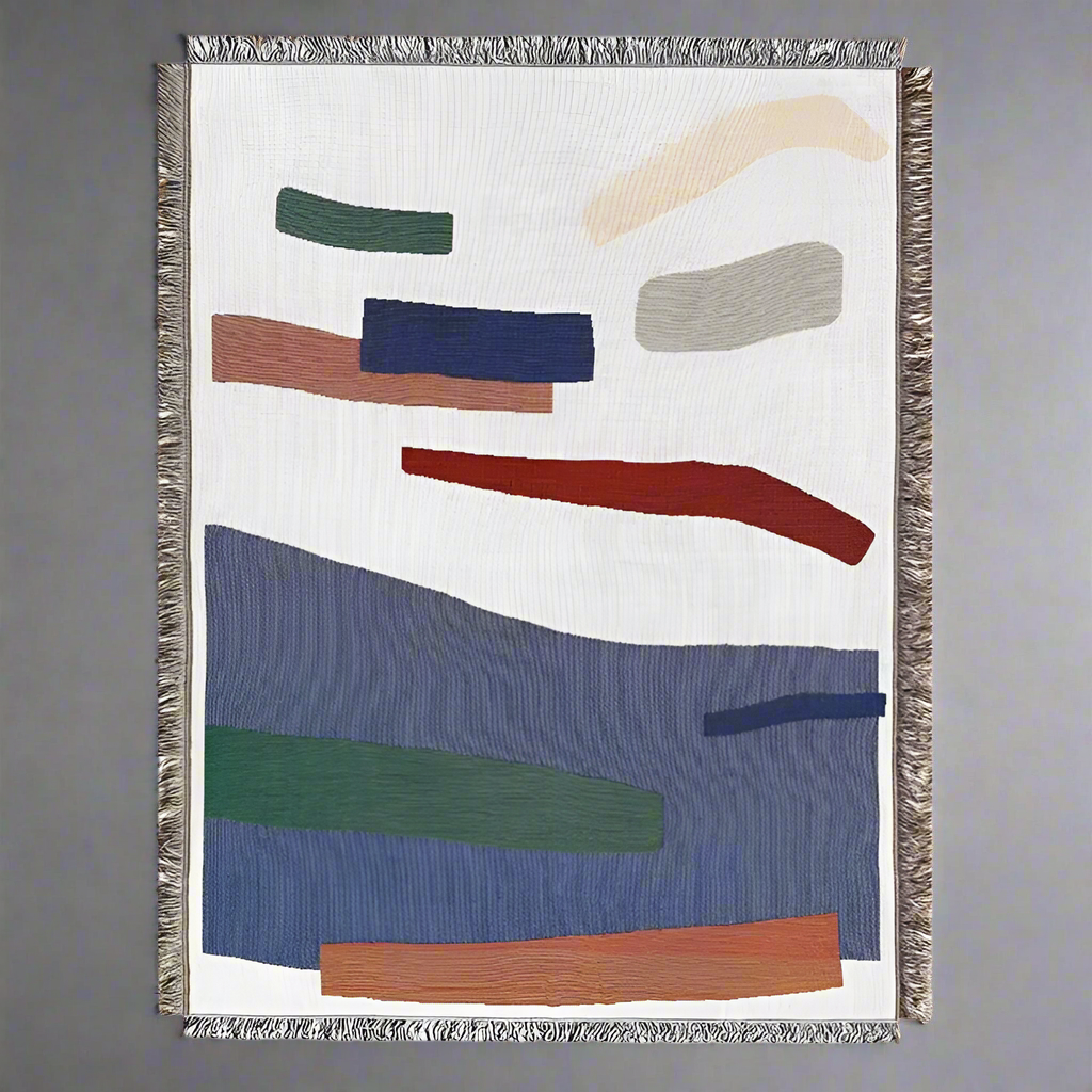 Interlude Geometric Woven Throw