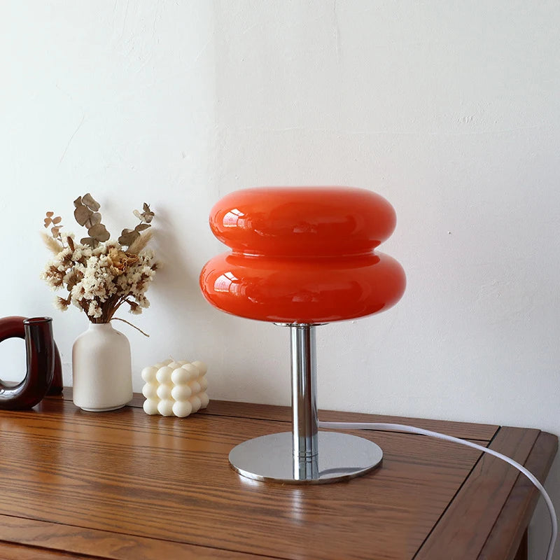 Macron light on a wooden table