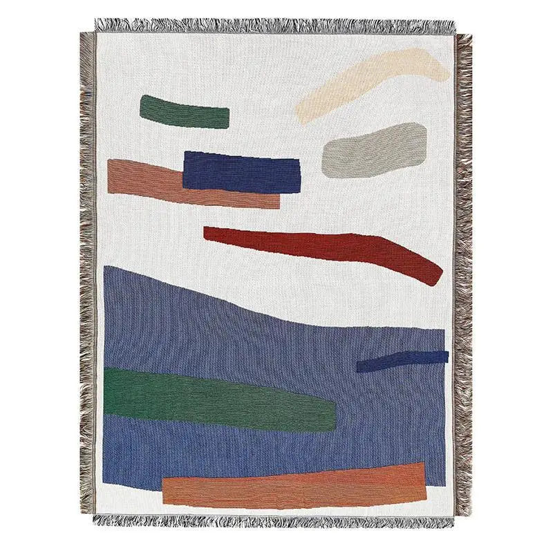 Interlude Geometric Woven Throw