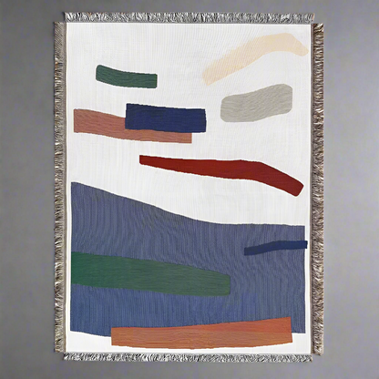 Interlude Geometric Woven Throw