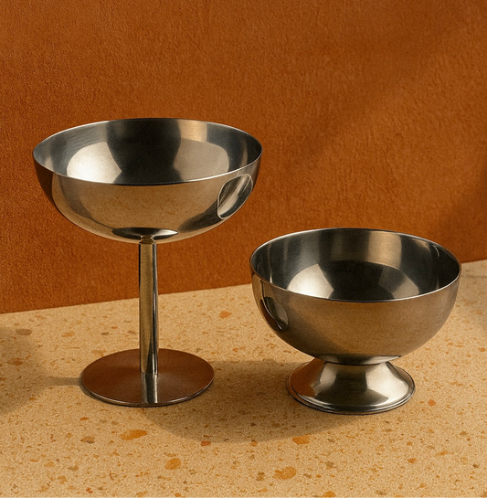 Vetro Metal Dessert Bowls