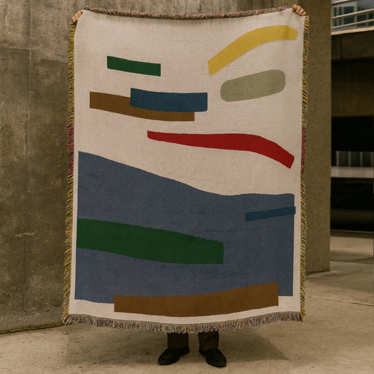 Interlude Geometric Woven Throw