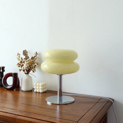Macron light on a wooden table