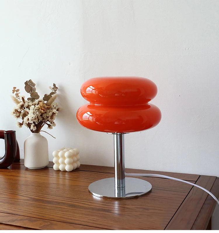 Macron light on a wooden table