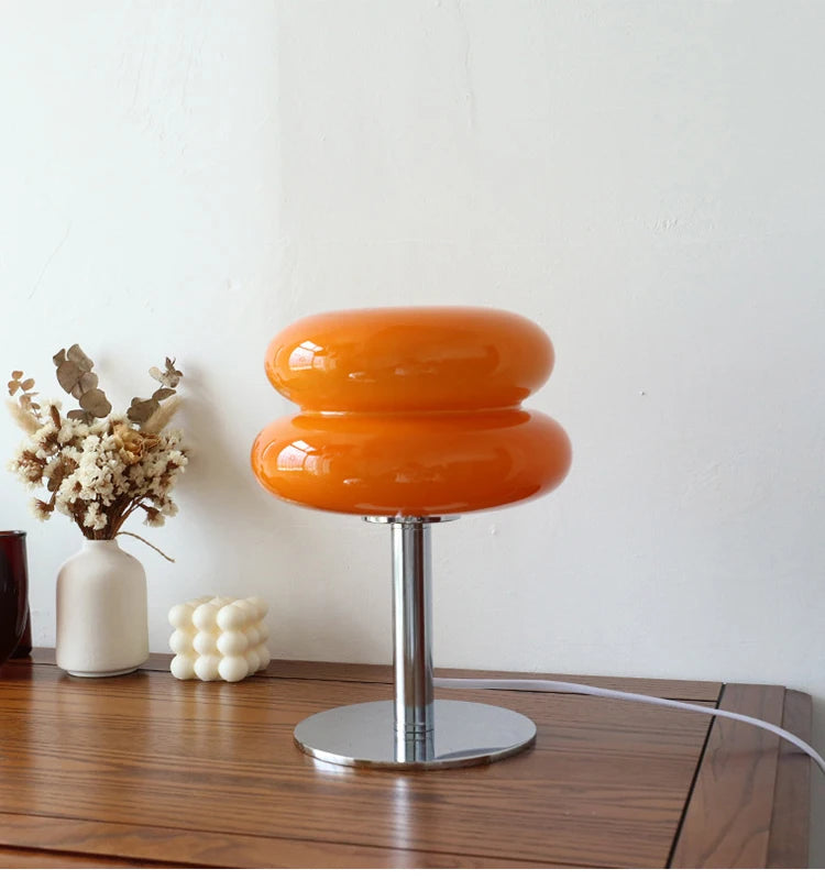 Macron light on a wooden table