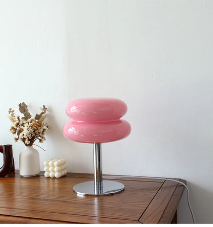 Macron light on a wooden table