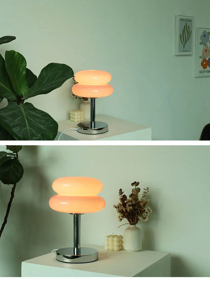 Macron light on a wooden table