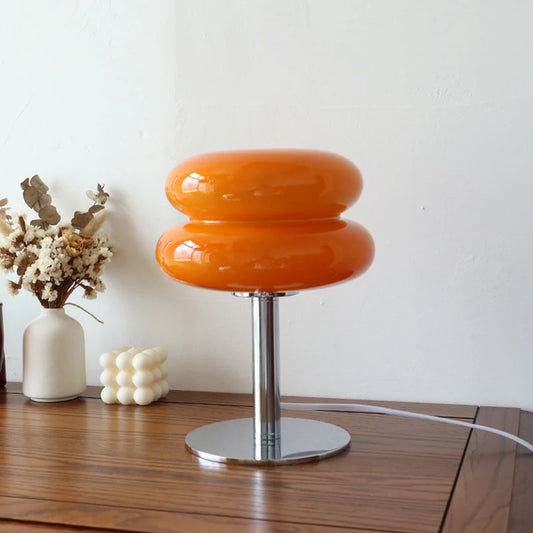 Macron light on a wooden table