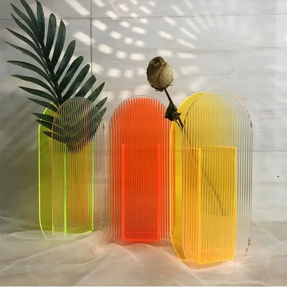 A collection of vases on white backdrop 