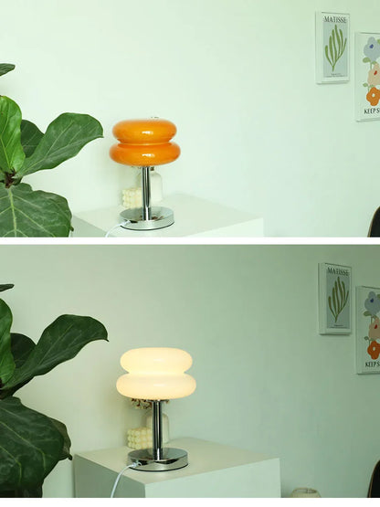 Macron light on a wooden table