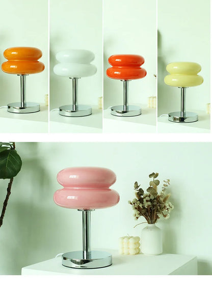 Macron light on a wooden table