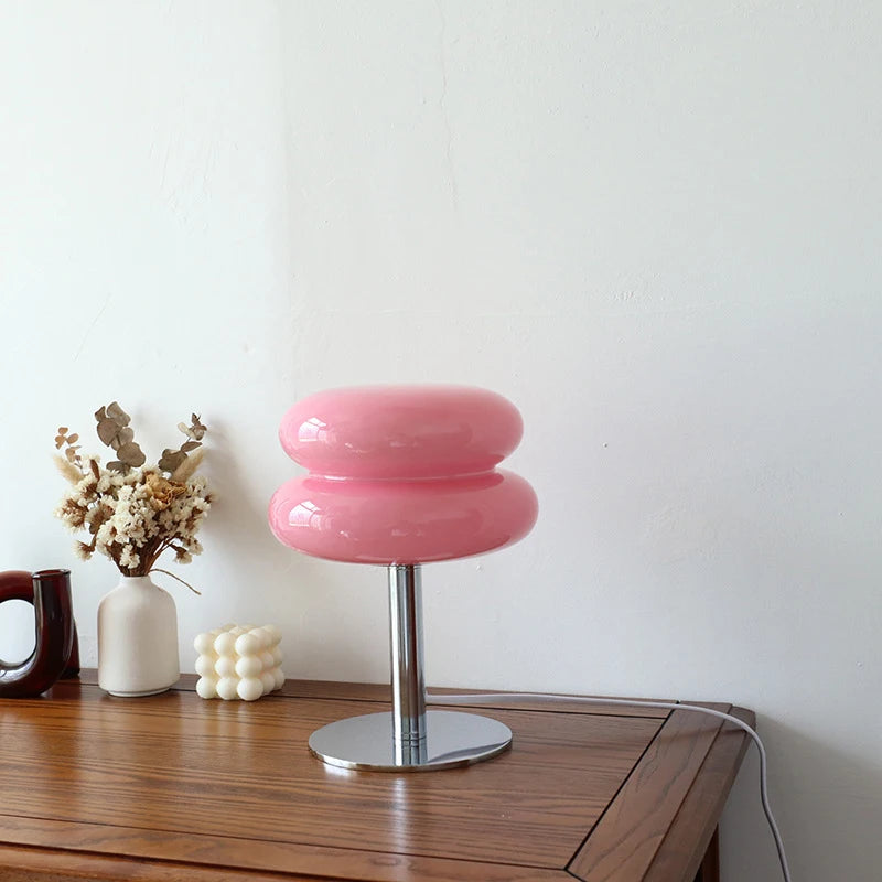 Macron light on a wooden table