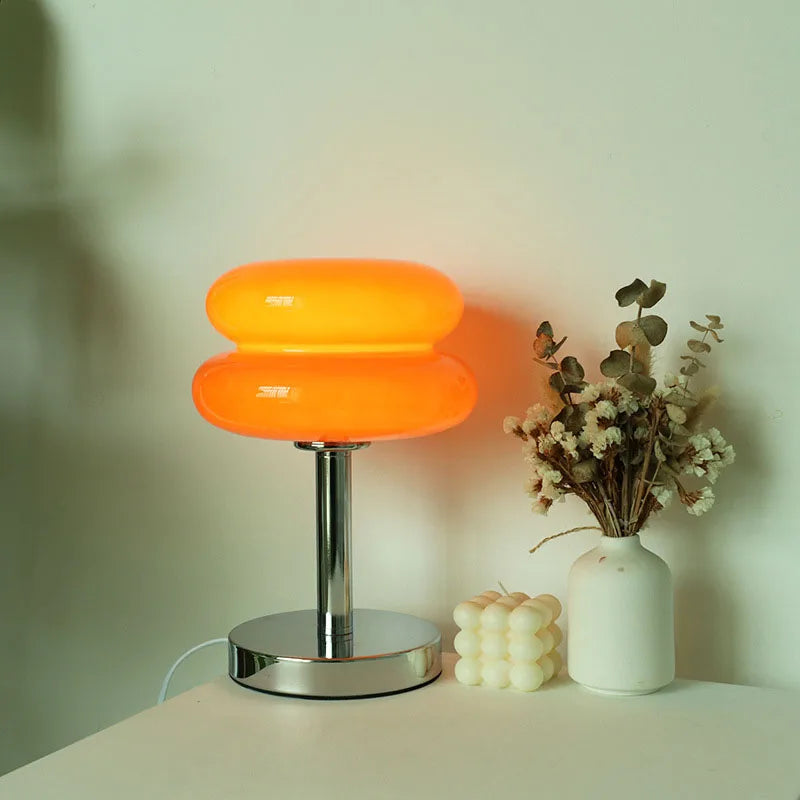 Macron light on a wooden table
