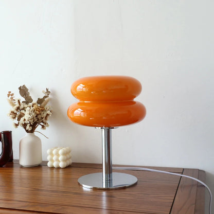 Macron light on a wooden table